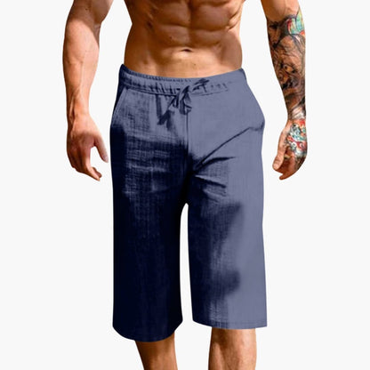 Men's Athletic Shorts Elastic Waist Straight Leg
