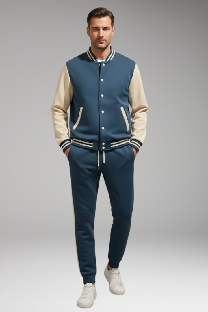 Men's Sports Suit Bomber Jacket Jogging Pants