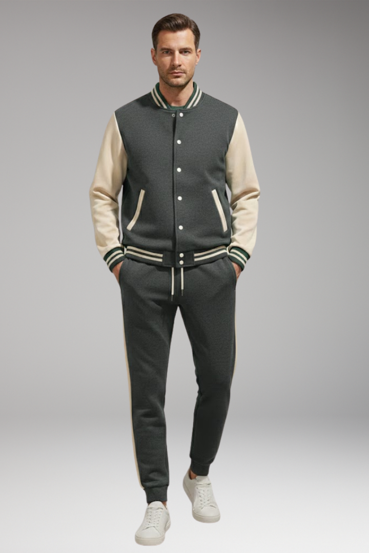 Men's Sports Suit Bomber Jacket Jogging Pants