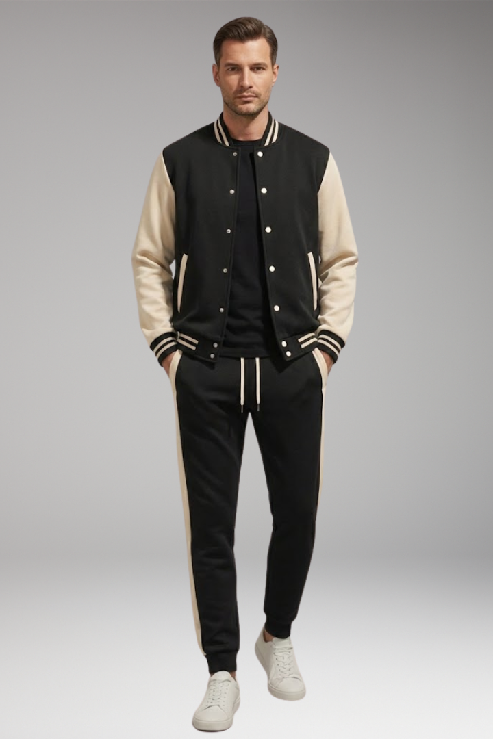 Men's Sports Suit Bomber Jacket Jogging Pants