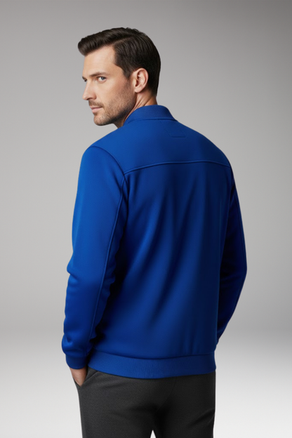 Men's Bomber Jacket Front Zip Side Pockets