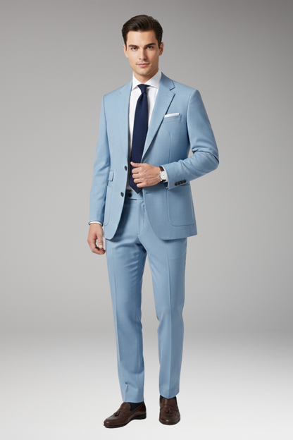 Men's 2 Piece Suit Set Blazer Trousers
