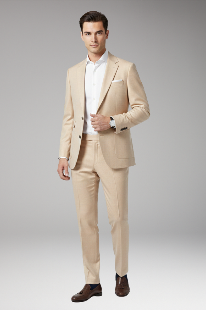 Men's 2 Piece Suit Set Blazer Trousers
