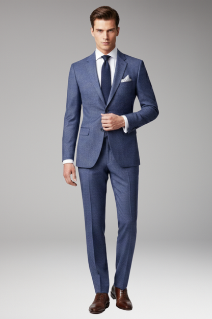 Men's Slim Fit Suit Peak Lapels