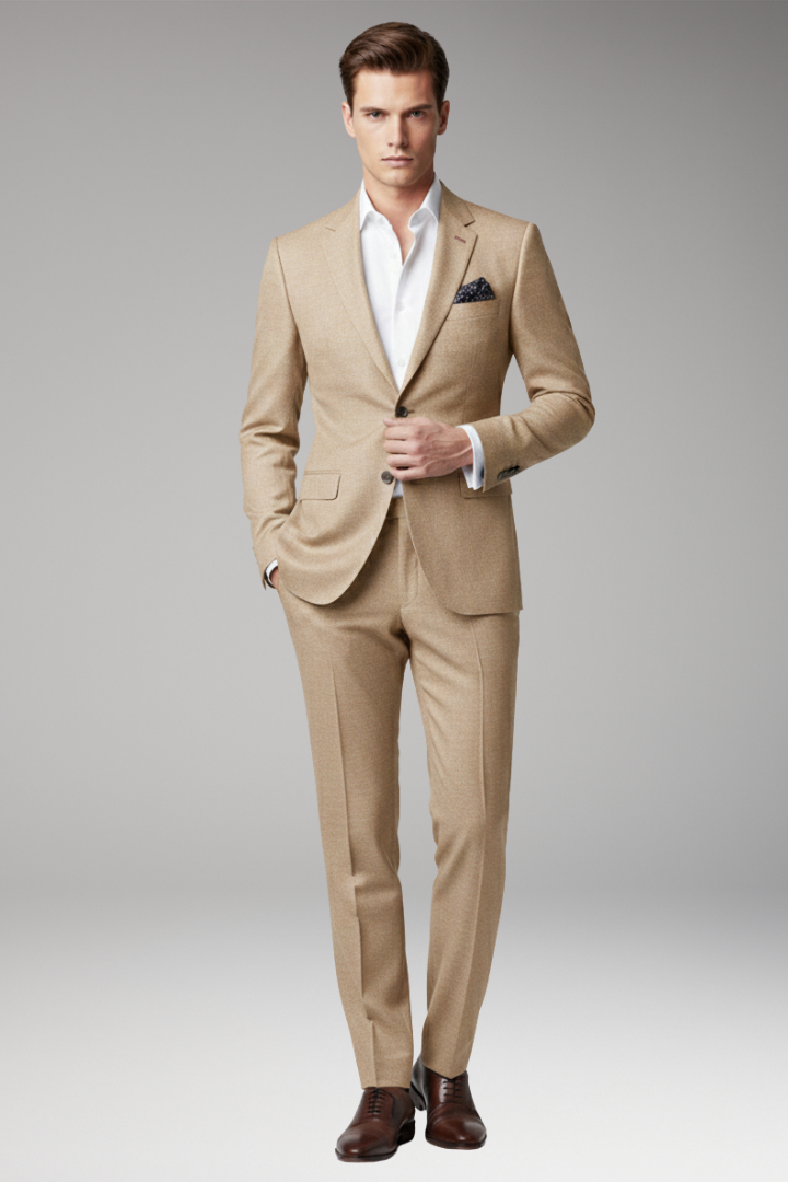 Men's Slim Fit Suit Peak Lapels