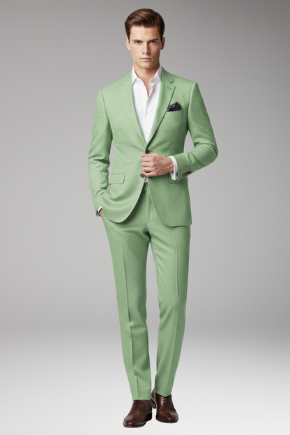 Men's Slim Fit Suit Peak Lapels