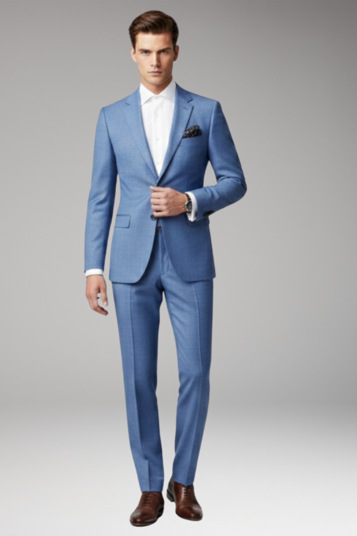 Men's Slim Fit Suit Peak Lapels