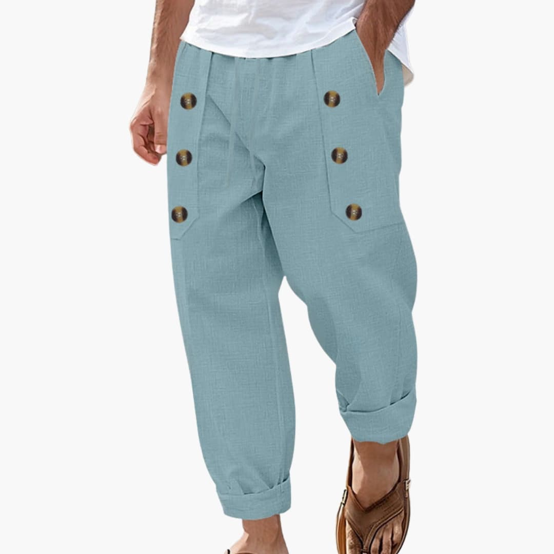 Men's Elastic Waist Summer Pants