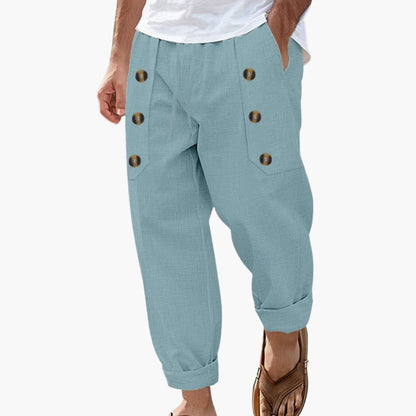 Men's Elastic Waist Summer Pants
