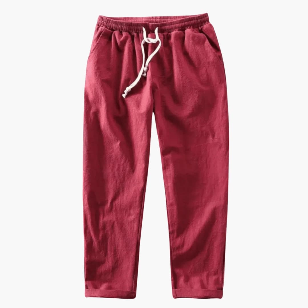 Men's Elastic Waist Pants Loose Fit