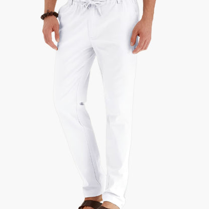 Men's Loose Fit Elastic Waist Summer Pants - VibreMode