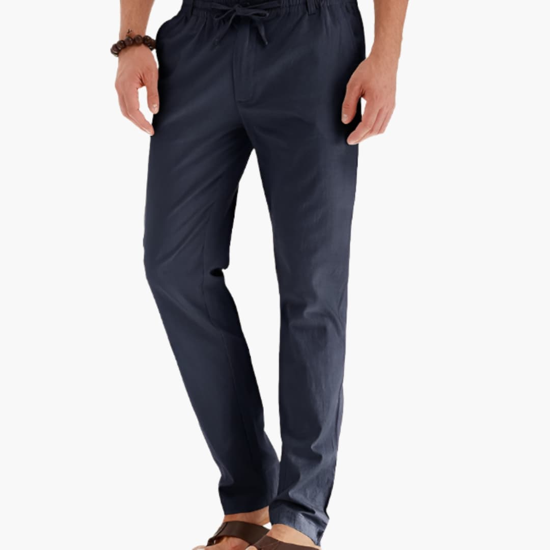 Men's Loose Fit Elastic Waist Summer Pants