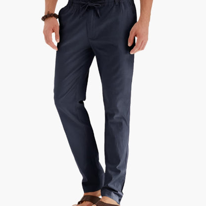 Men's Loose Fit Elastic Waist Summer Pants