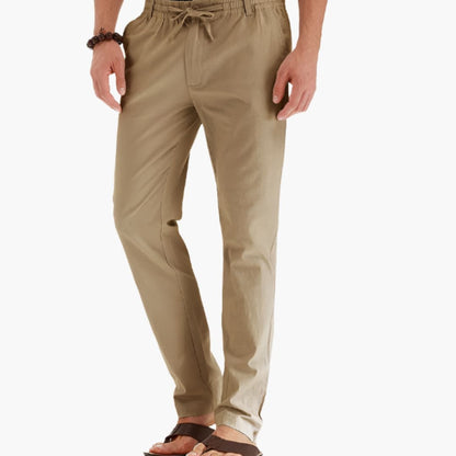 Men's Loose Fit Elastic Waist Summer Pants