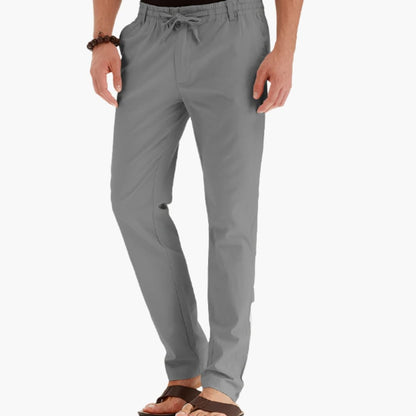 Men's Loose Fit Elastic Waist Summer Pants