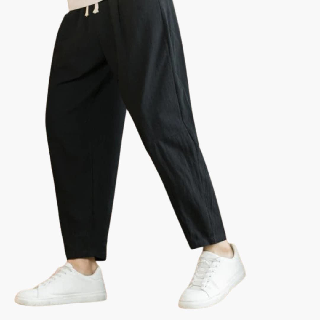 Men's Loose Fit Summer Pants Cotton