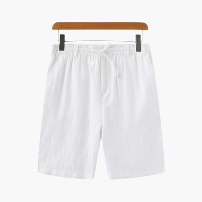 Men's Elastic Waist Shorts with Side Pockets