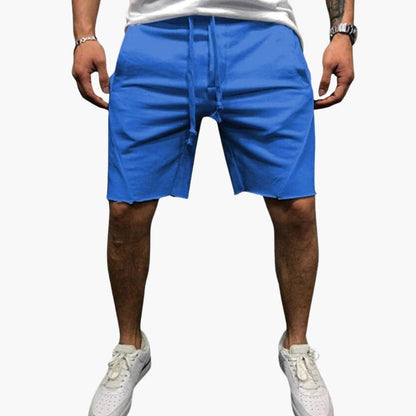 Men's Summer Shorts Elastic Waist Straight Legs