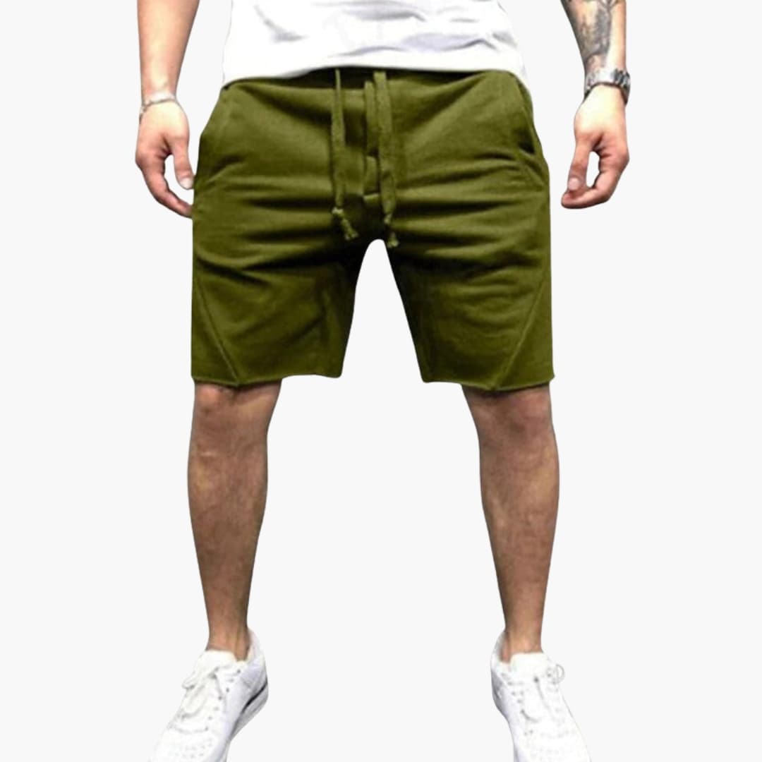 Men's Summer Shorts Elastic Waist Straight Legs - VibreMode