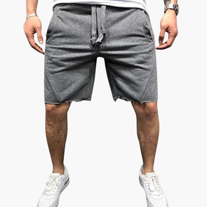 Men's Summer Shorts Elastic Waist Straight Legs