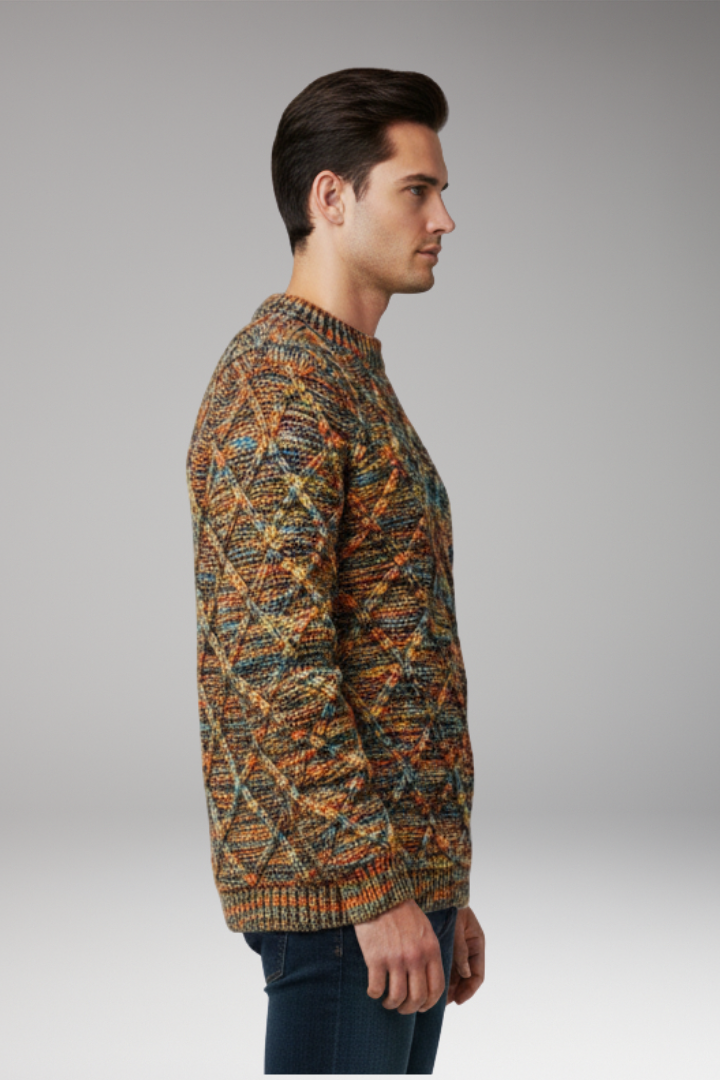 Men's Diamond Pattern Sweater