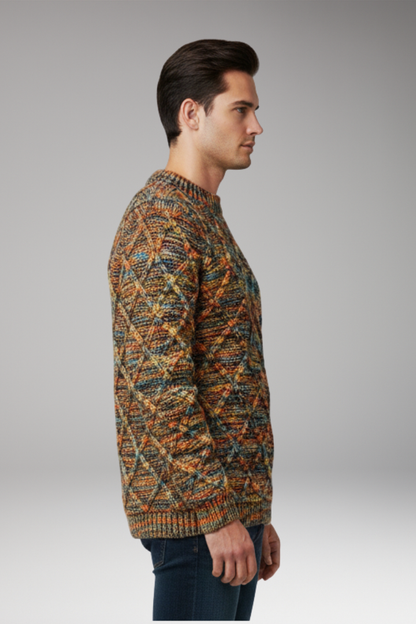 Men's Diamond Pattern Sweater