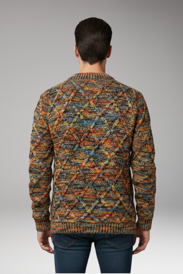 Men's Diamond Pattern Sweater