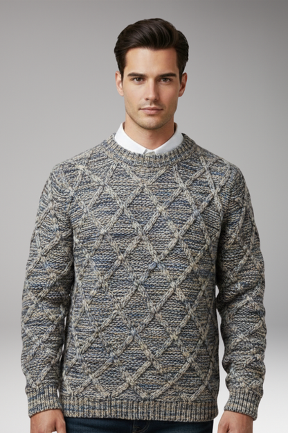 Men's Diamond Pattern Sweater