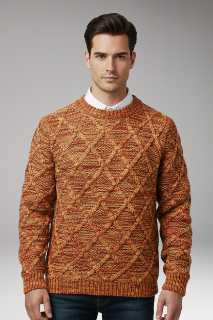 Men's Diamond Pattern Sweater