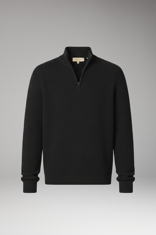 Men's Half-Zip Sweater Stand Collar - VibreMode