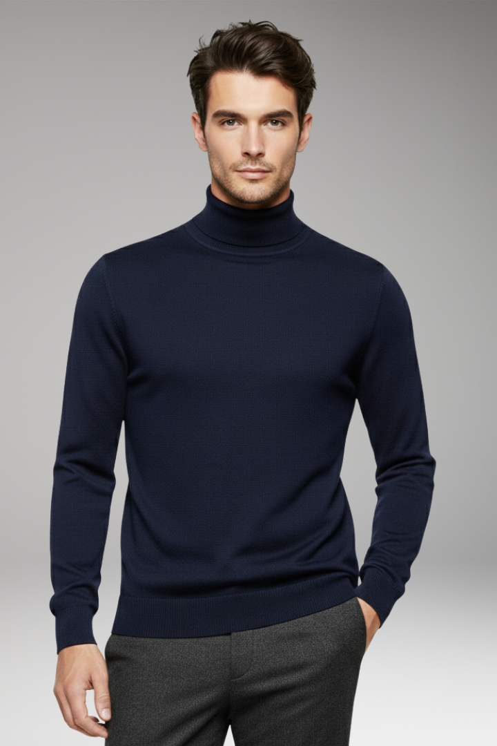 Men's Turtleneck Sweater Long Sleeves