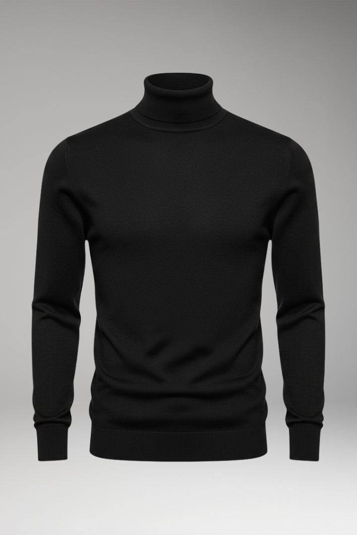 Men's Turtleneck Sweater Long Sleeves - VibreMode
