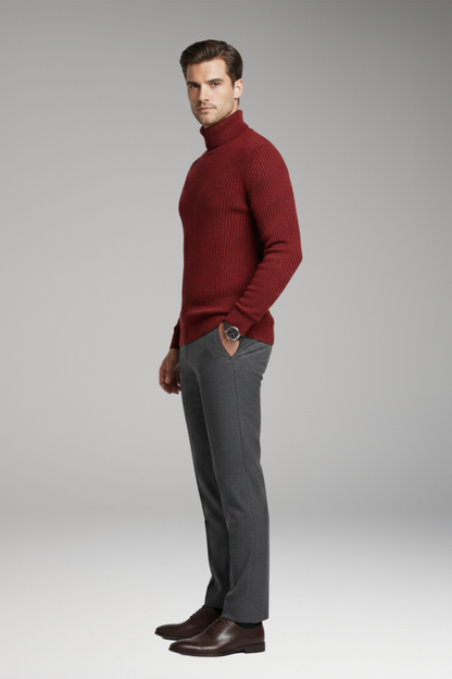 Men's Turtleneck Sweater Ribbed
