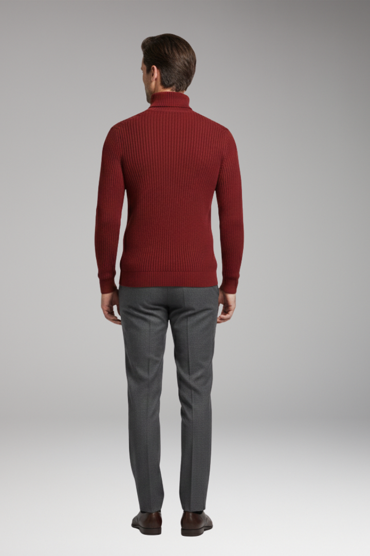 Men's Turtleneck Sweater Ribbed