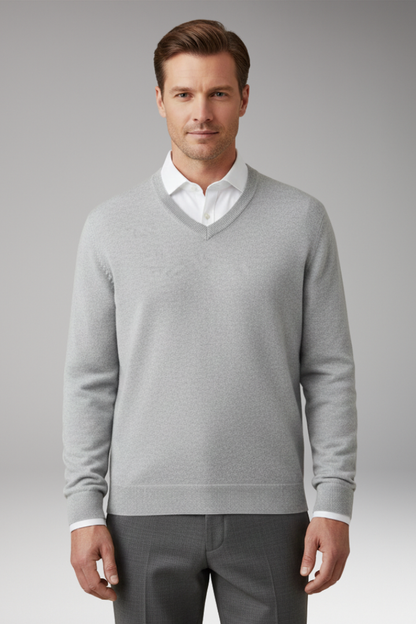 Men's V Neck Sweater Loose Fit