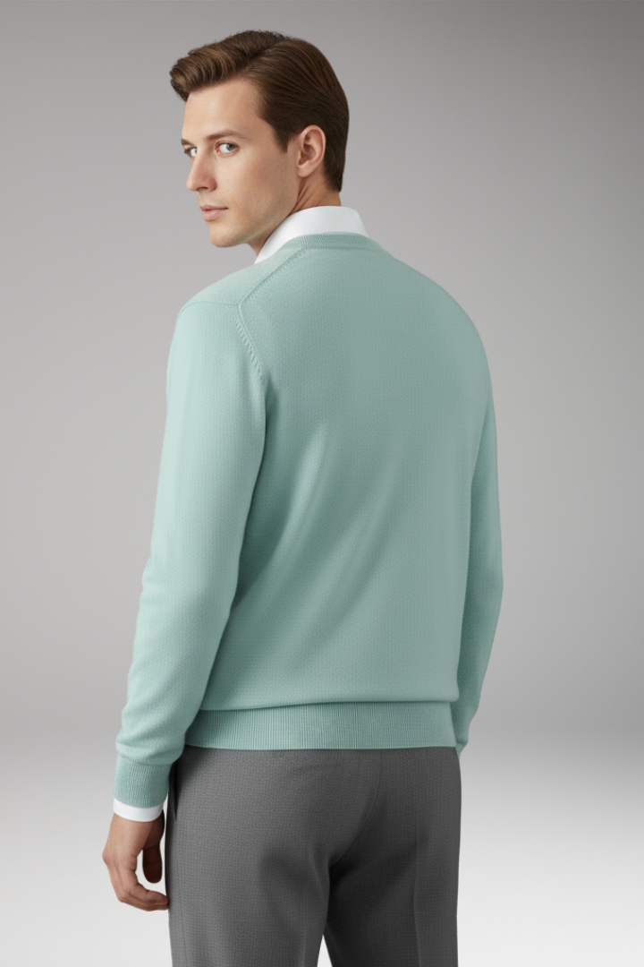 Men's V Neck Sweater Loose Fit