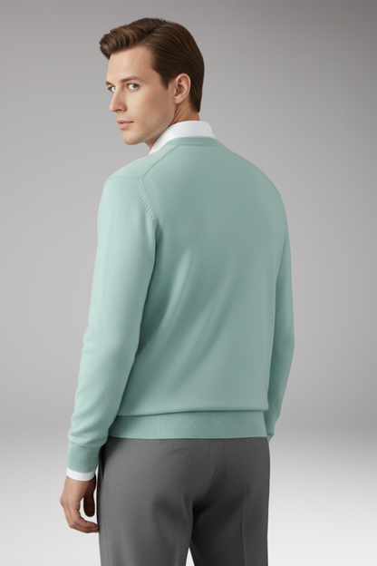 Men's V Neck Sweater Loose Fit