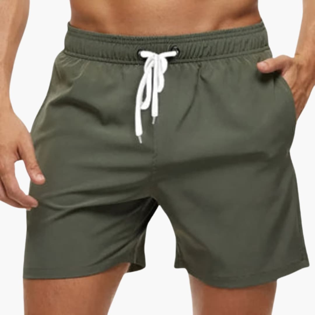 Men's Quick-Drying Swim Shorts Elastic Waistband - VibreMode