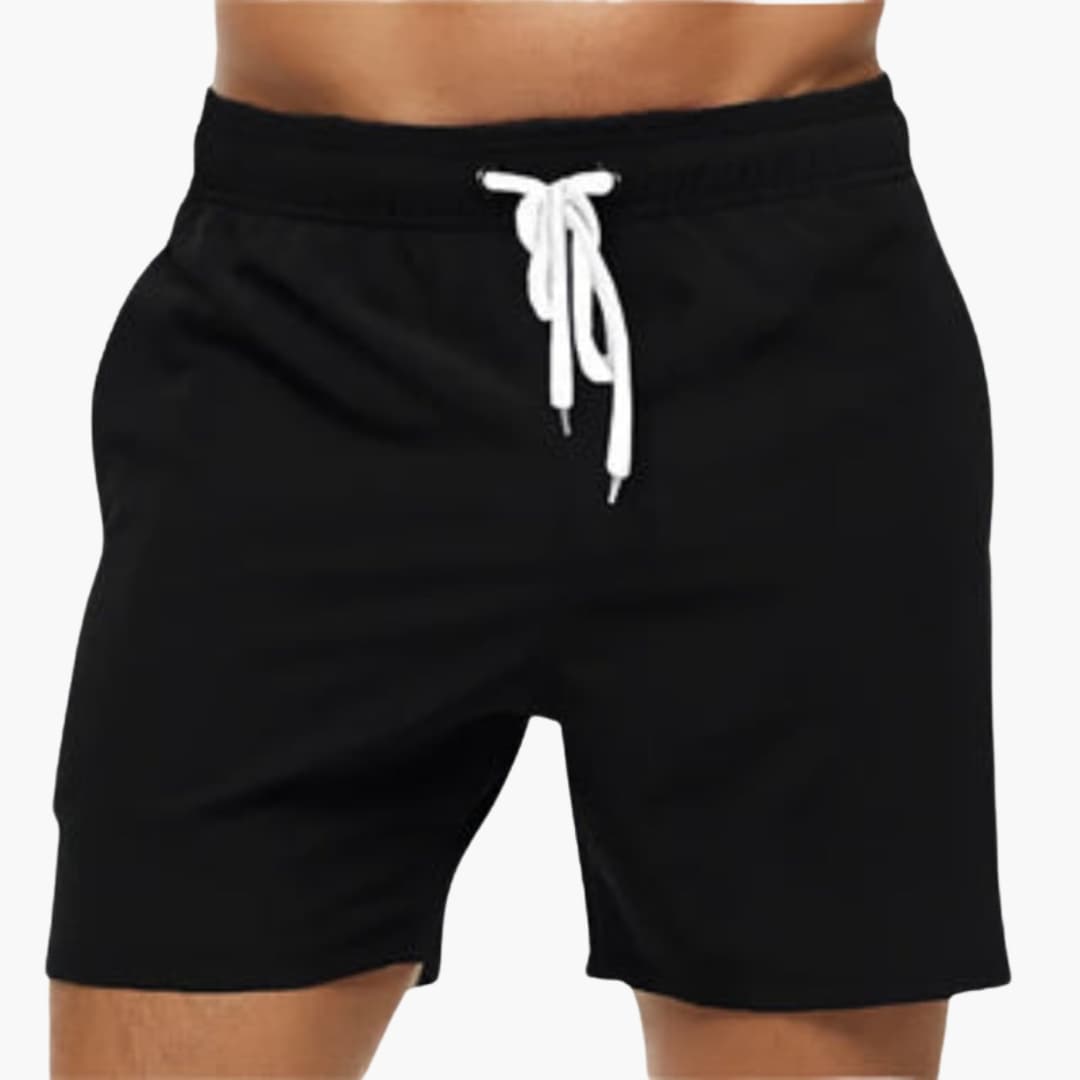 Men's Quick-Drying Swim Shorts Elastic Waistband