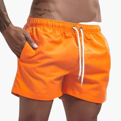 Men's Swim Shorts Elastic Waist Water-Resistant