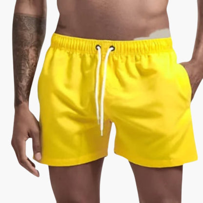 Men's Swim Shorts Elastic Waist Water-Resistant