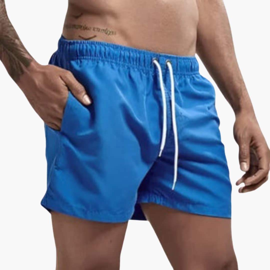 Men's Swim Shorts Elastic Waist Water-Resistant