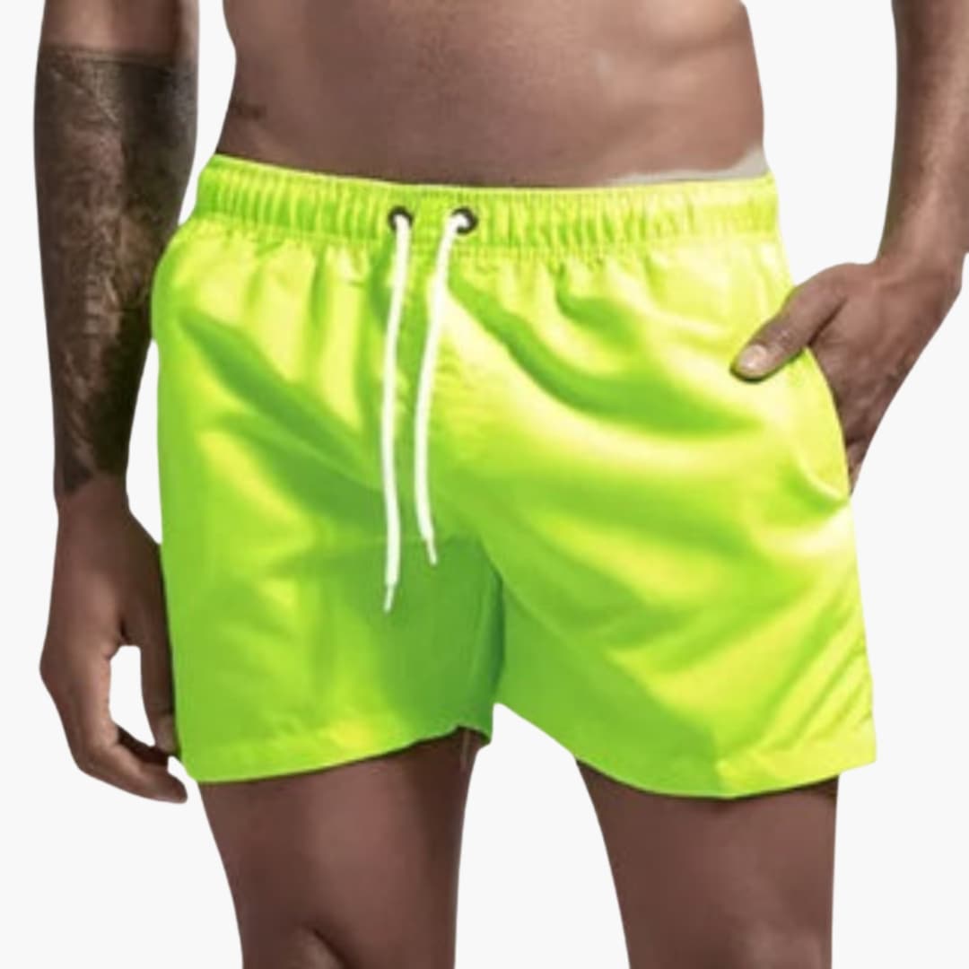 Men's Swim Shorts Elastic Waist Water-Resistant