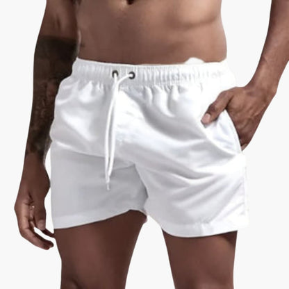 Men's Swim Shorts Elastic Waist Water-Resistant
