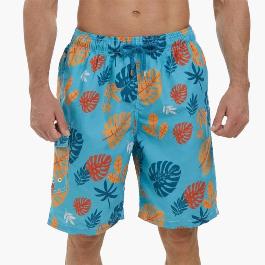 Men's Swim Trunks Elastic Waistband - VibreMode