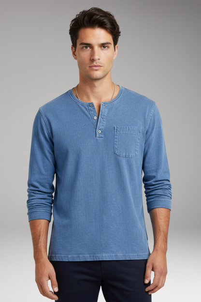 Men's Round Neck T-Shirt With Chest Pocket