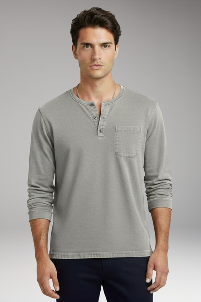 Men's Round Neck T-Shirt With Chest Pocket