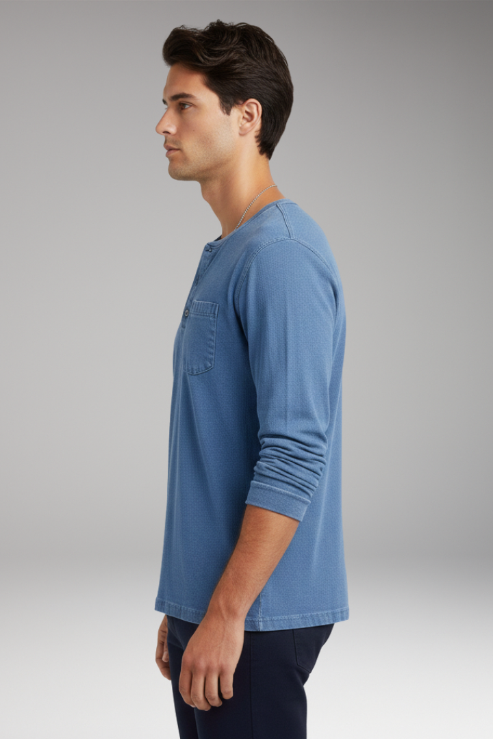 Men's Round Neck T-Shirt With Chest Pocket