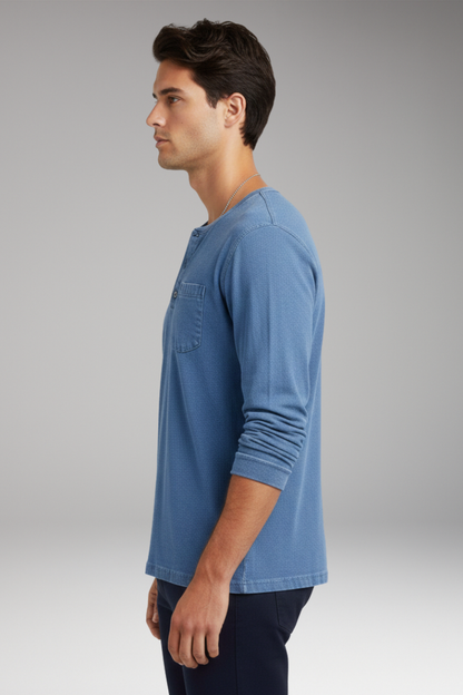 Men's Round Neck T-Shirt With Chest Pocket