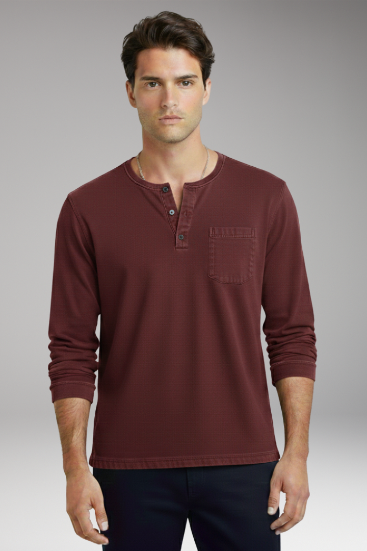 Men's Round Neck T-Shirt With Chest Pocket